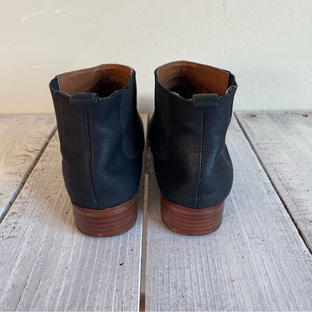 Gap Women’s Black Leather Ankle Boots size 7.5 - Picture 5 of 9